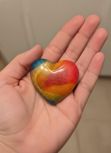 Rainbow pocket hug.